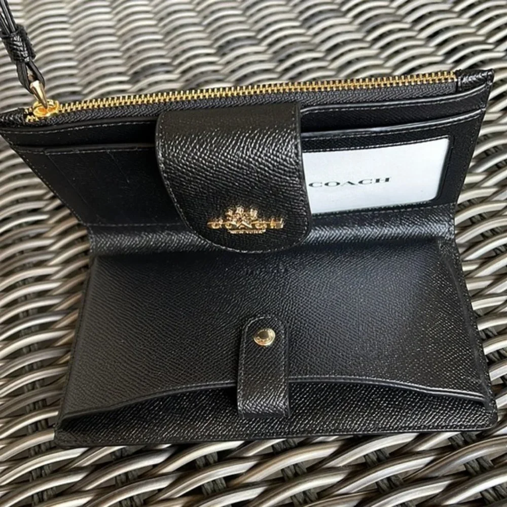 Coach Tech Wallet Black NWT - Picture 7 of 15